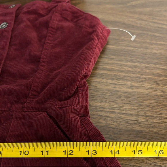 H&M Elegant Burgundy Corduroy Dress 2 - Picture 7 of 11